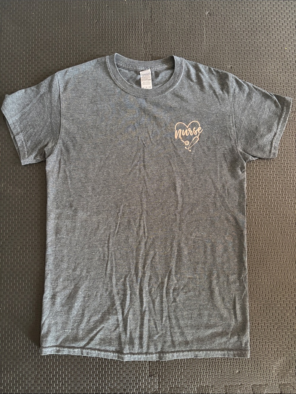 Women’s Gildan Soft Style Graphite Grey Nurse T-Shirt